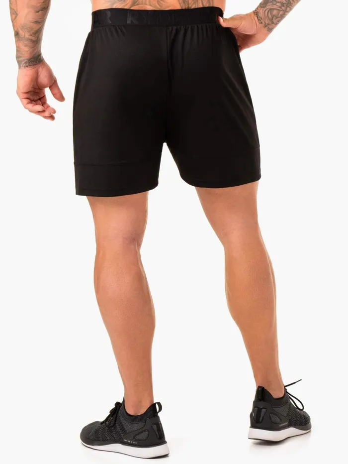 Action Mesh Short 8211 Black Men Ryderwear Gym Shorts
