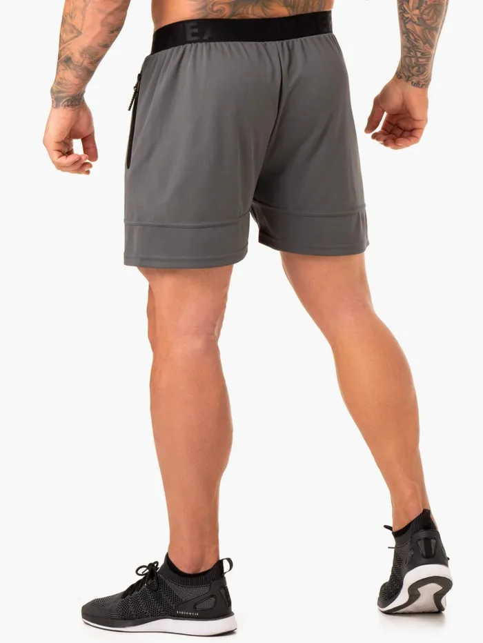 Action Mesh Short 8211 Charcoal Men Ryderwear Gym Shorts