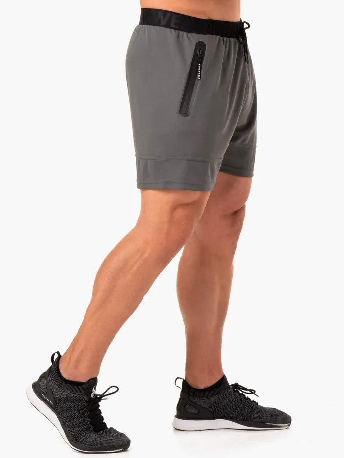 Action Mesh Short 8211 Charcoal Men Ryderwear Gym Shorts