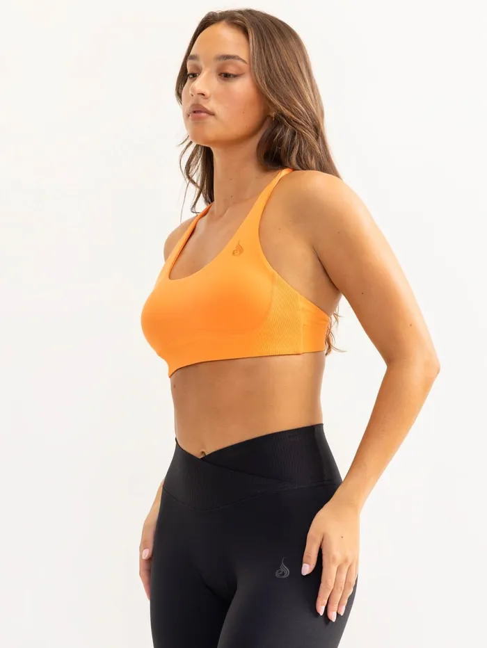 Activate Scoop Neck Sports Bra 8211 Tangerine Women Ryderwear Sports Bras
