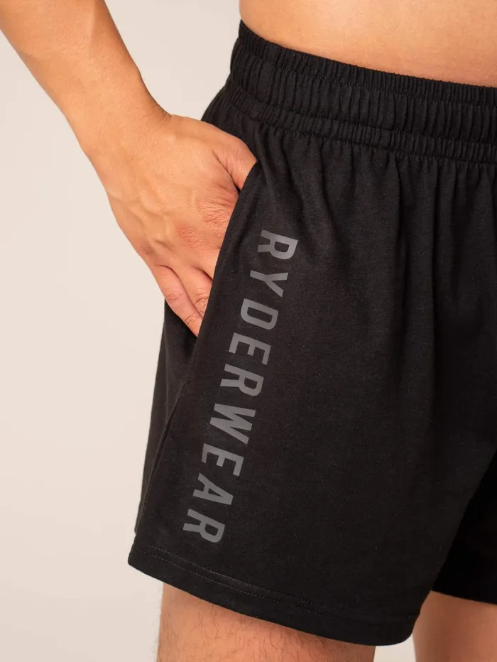 Advance Arnie Short 8211 Black Men Ryderwear Gym Shorts