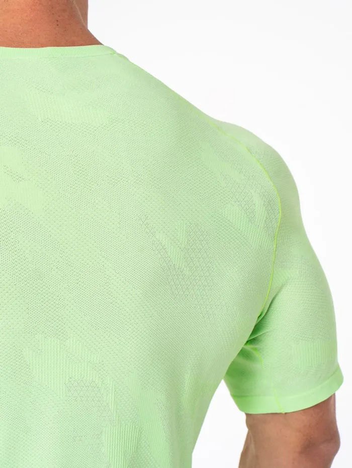 Aero Core Seamless TShirt 8211 Lime Men Ryderwear Tops