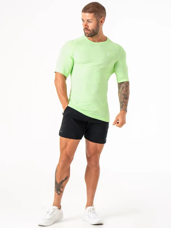 Aero Core Seamless TShirt 8211 Lime Men Ryderwear Tops