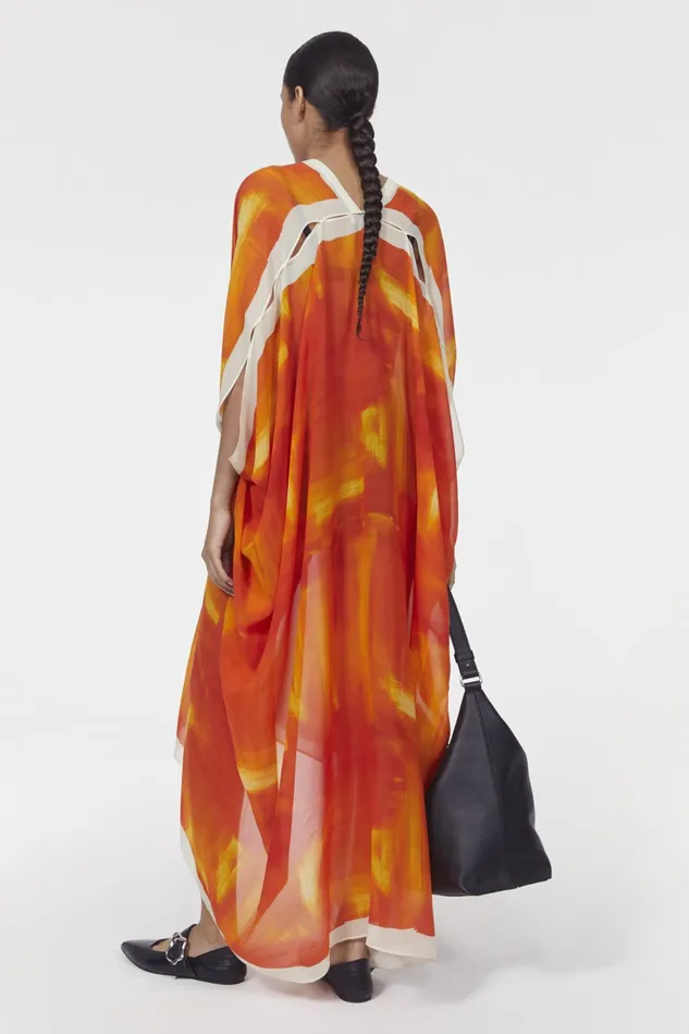Agave Wash Caftan Dark Saffron Women Rodebjer Dresses and Caftans
