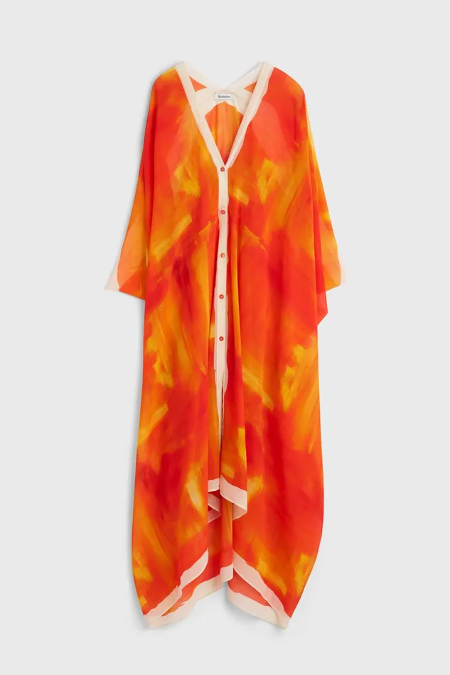 Agave Wash Caftan Dark Saffron Women Rodebjer Dresses and Caftans