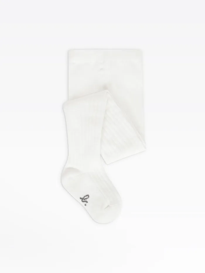 Agns B Accessories Children Off White Jersey Nila Tights