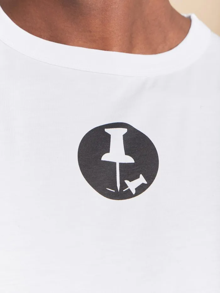 Agns B Artist039s Collection Men White Cotton Brando Tshirt Artist Ryan Mcginness
