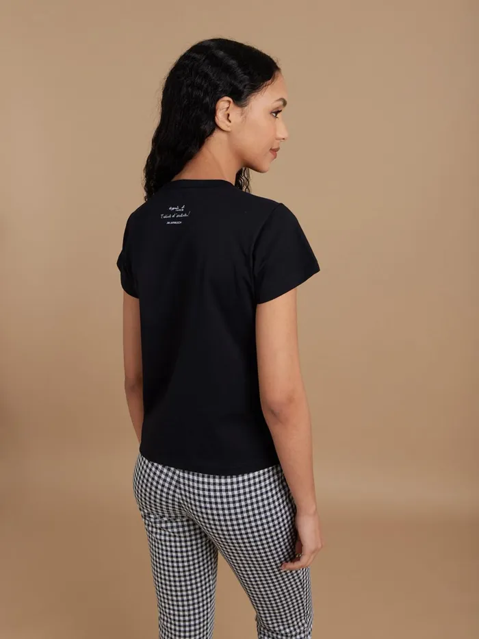 Agns B Artist039s Collection Women Black Cotton Brando Tshirt Artist Jim Jarmusch