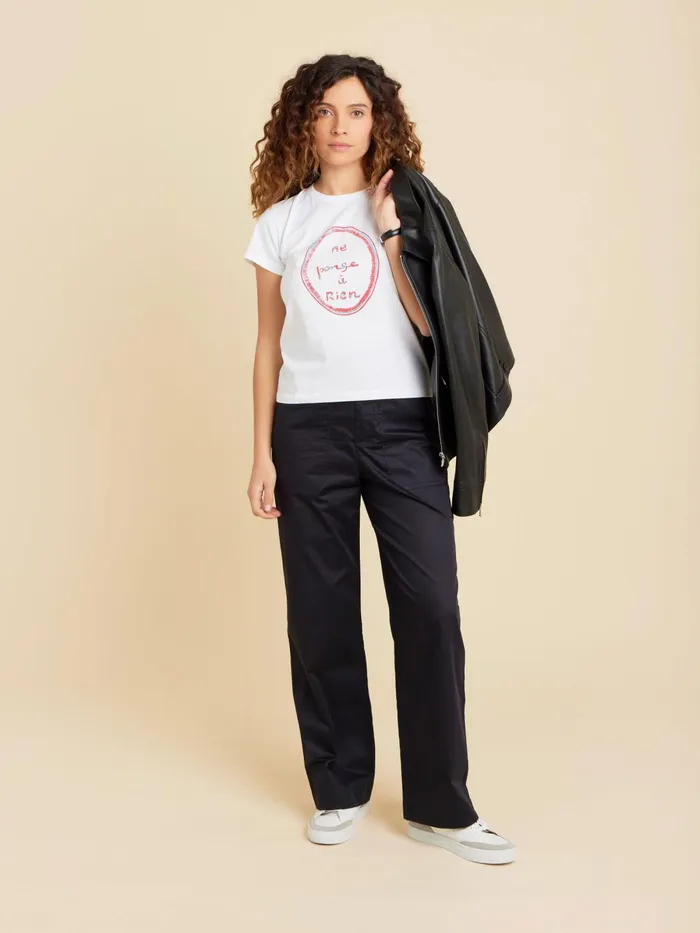 Agns B Artist039s Collection Women White Cotton Brando Tshirt Artist Louise Bourgeois