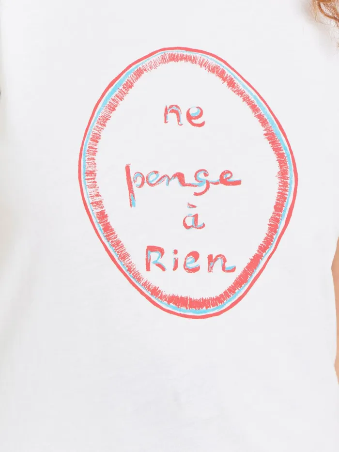 Agns B Artist039s Collection Women White Cotton Brando Tshirt Artist Louise Bourgeois