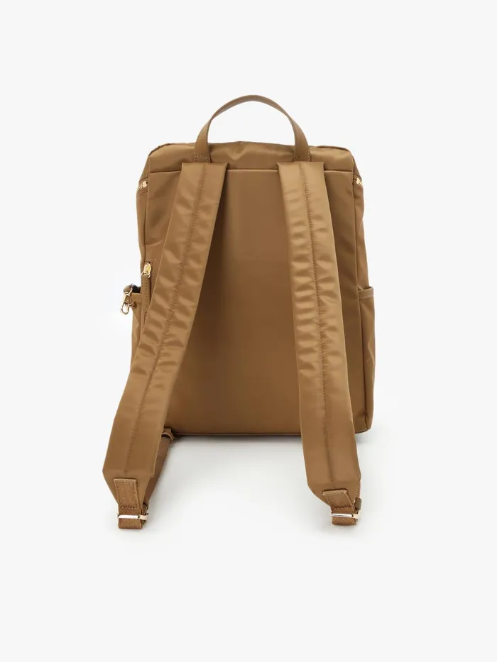 Agns B Backpacks Women Brown Nylon Backpack