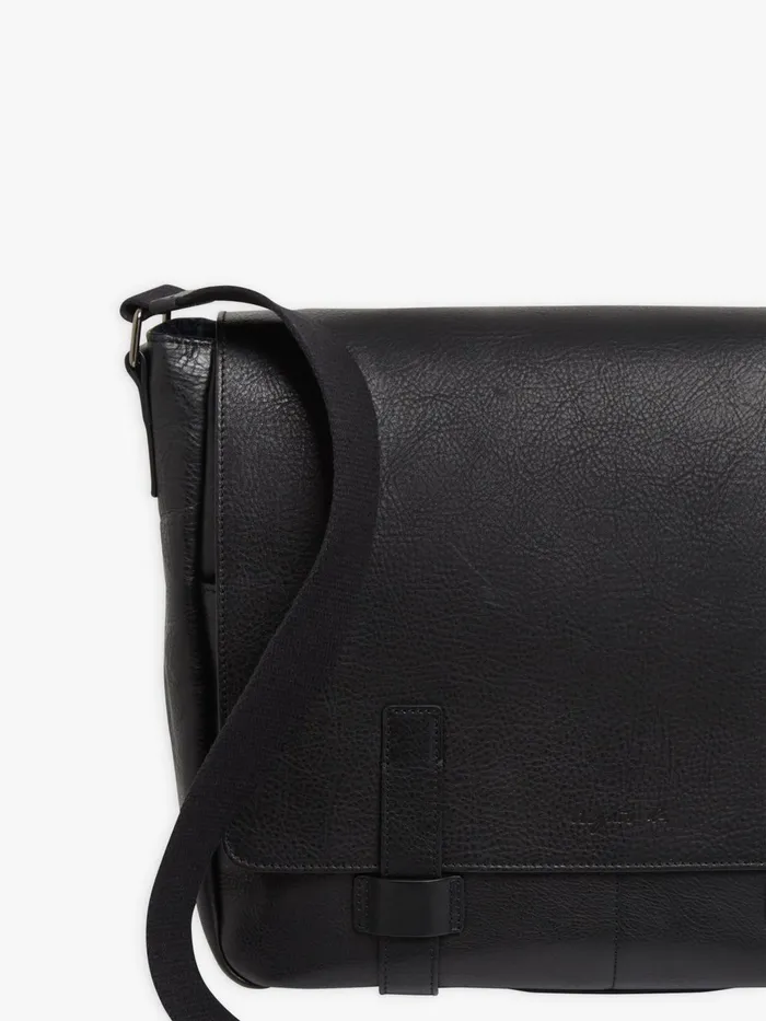 Agns B Bags Men Black Leather Joshua Handbag