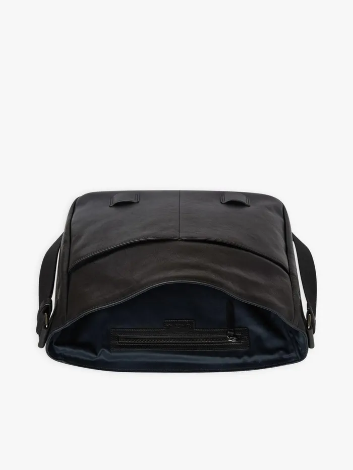Agns B Bags Men Black Leather Joshua Handbag