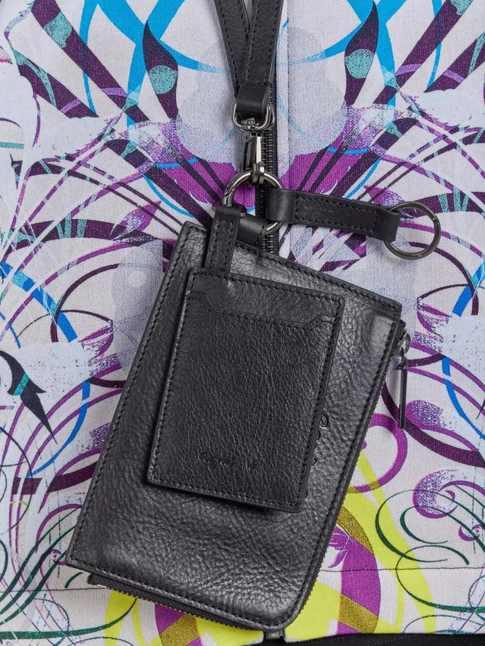 Agns B Bags Men Black Leather Scott Passport Holder