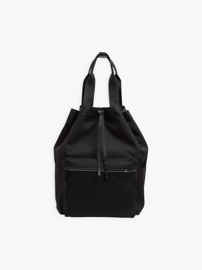 Agns B Bags Men Black Nylon Backpack