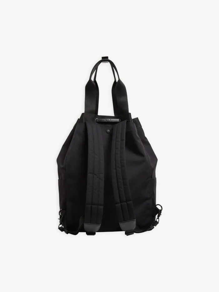 Agns B Bags Men Black Nylon Backpack