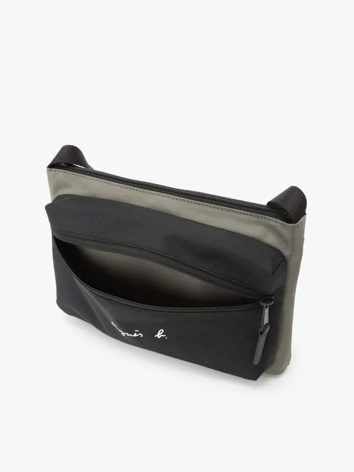 Agns B Bags Men Green Polyester Shoulder Bag