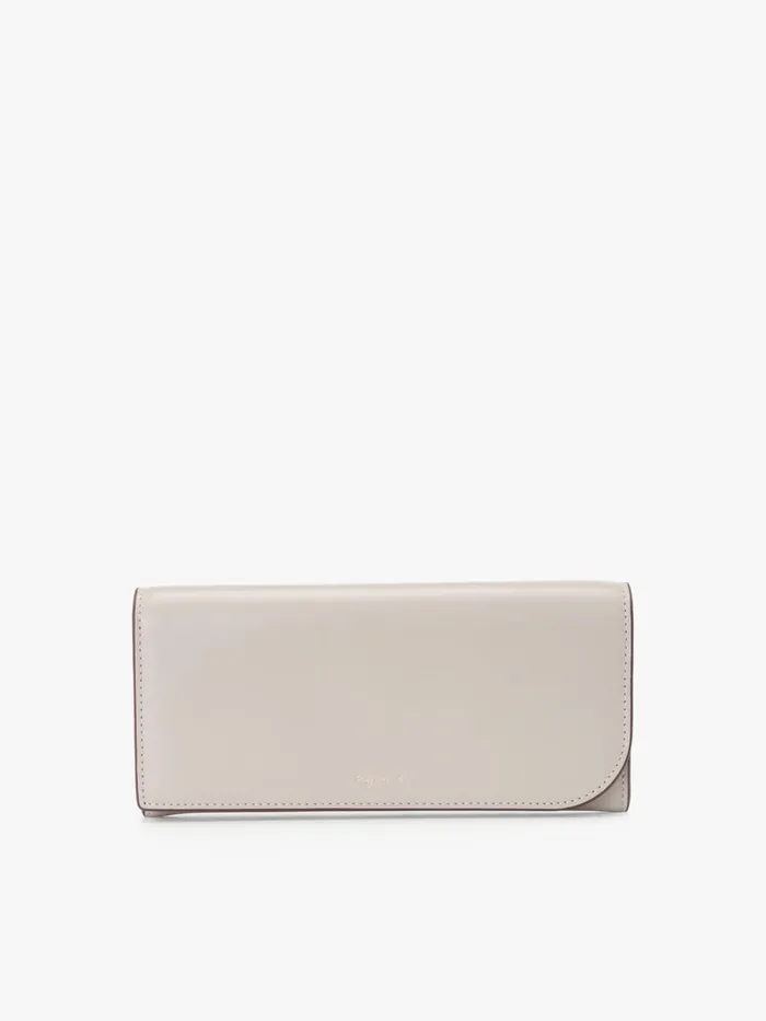 Agns B Bags Women Beige Long Leather Wallet