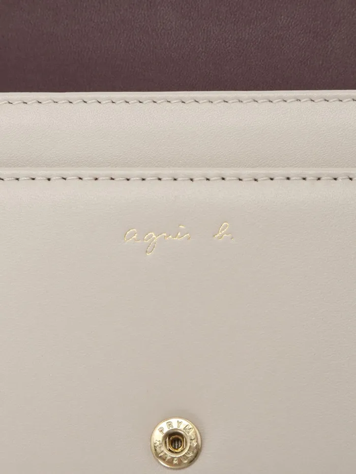 Agns B Bags Women Beige Long Leather Wallet