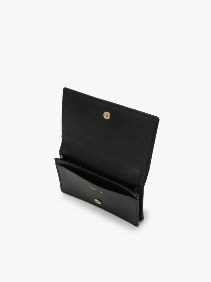 Agns B Bags Women Black Leather 034b034 Logo Cardholder