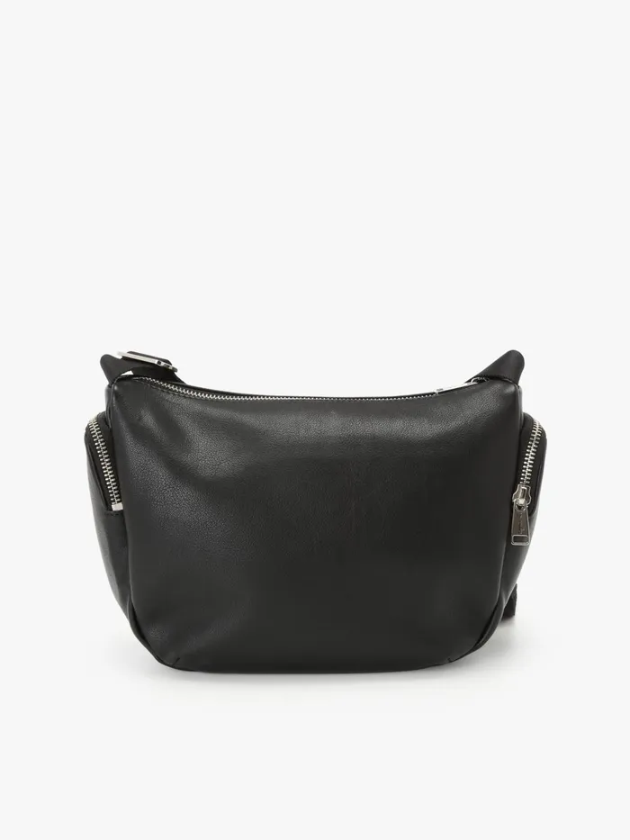 Agns B Bags Women Black Leather Strap Bag