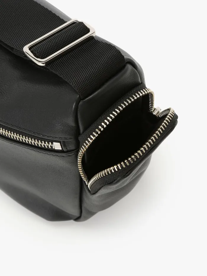 Agns B Bags Women Black Leather Strap Bag
