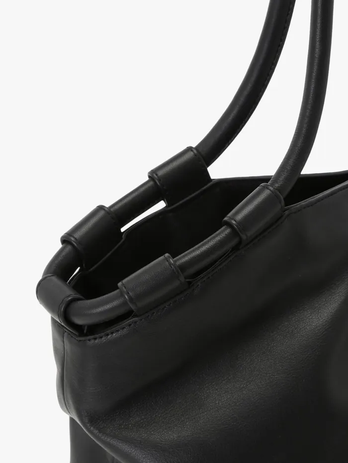 Agns B Bags Women Black Nappa Leather Tote Bag