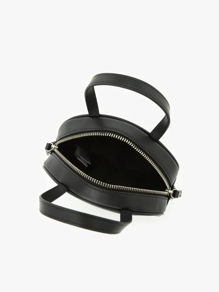 Agns B Bags Women Black Round Leather Bag