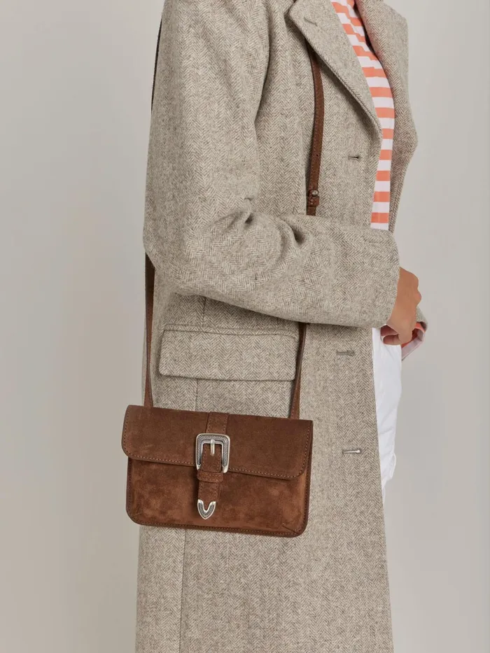 Agns B Bags Women Brown Leather Western Bag