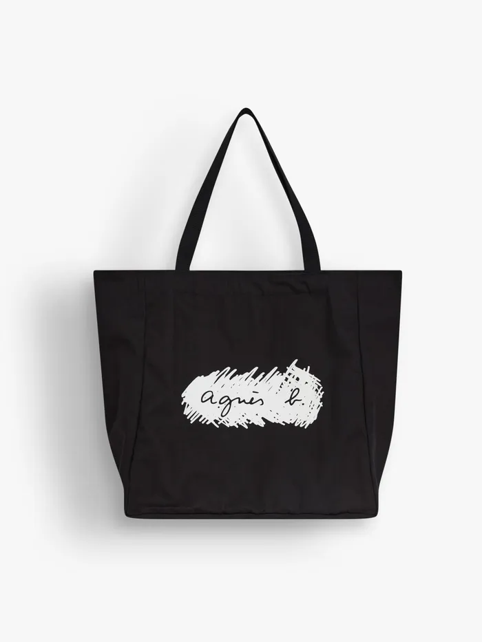 Agns B Bags WomenMen Black Cotton Jamie Tote Bag