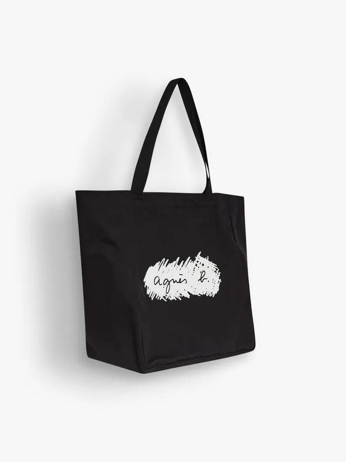 Agns B Bags WomenMen Black Cotton Jamie Tote Bag