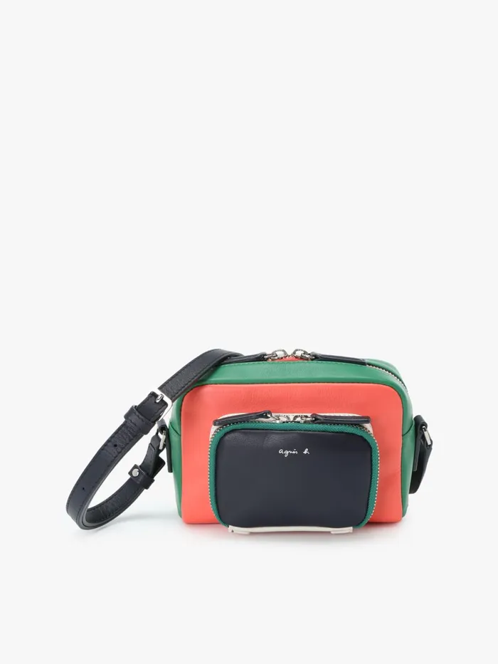 Agns B Bags Women Orange Leather Shoulder Bag