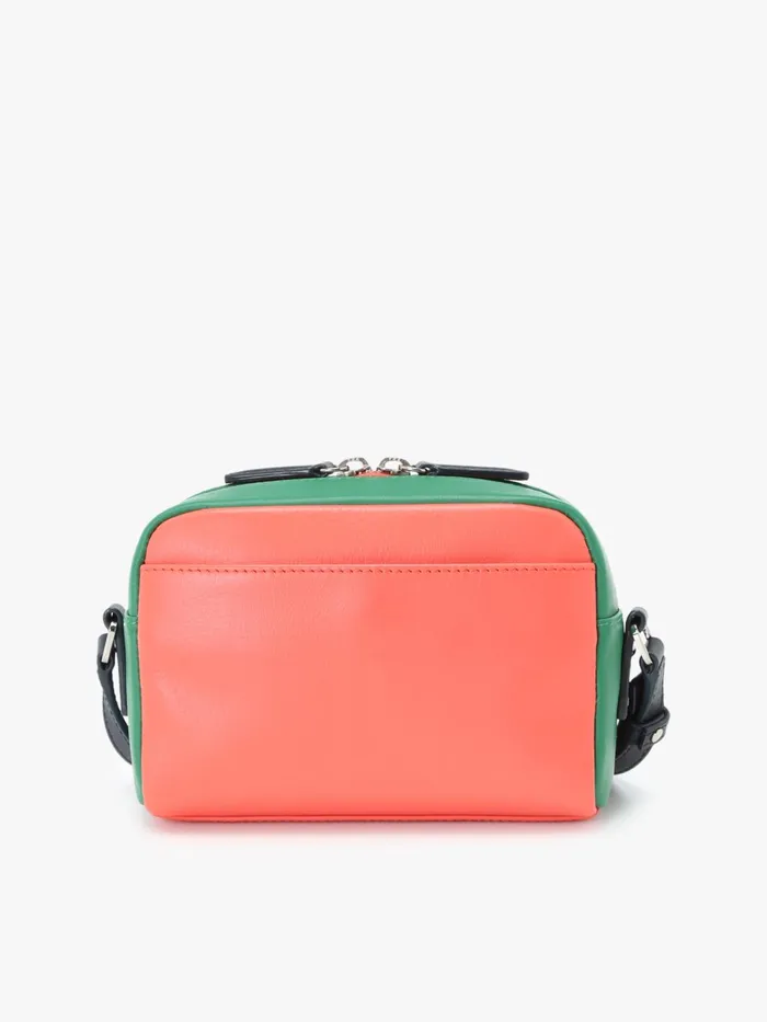 Agns B Bags Women Orange Leather Shoulder Bag