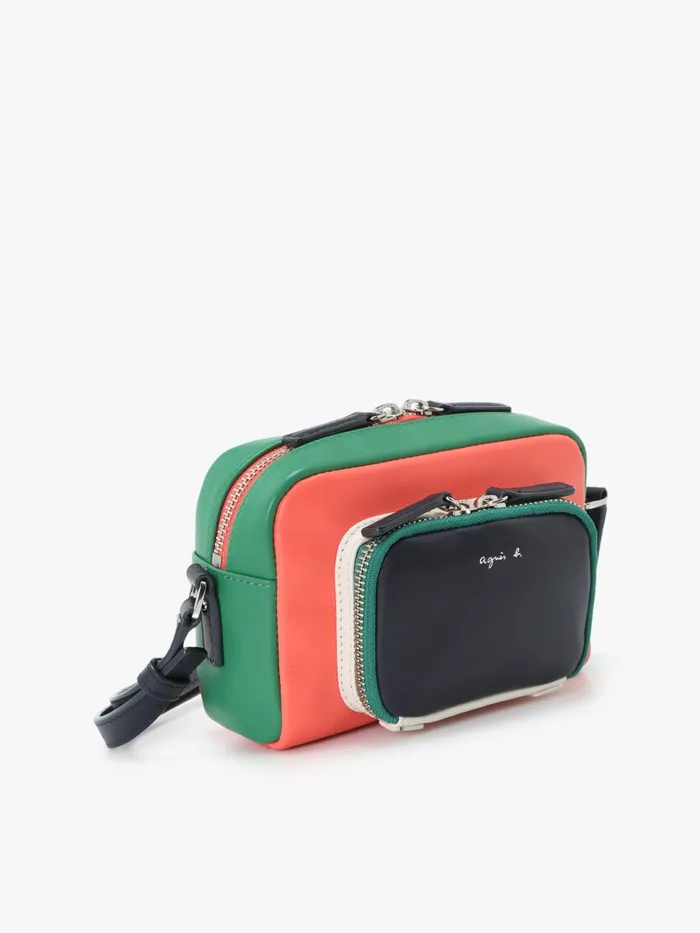 Agns B Bags Women Orange Leather Shoulder Bag