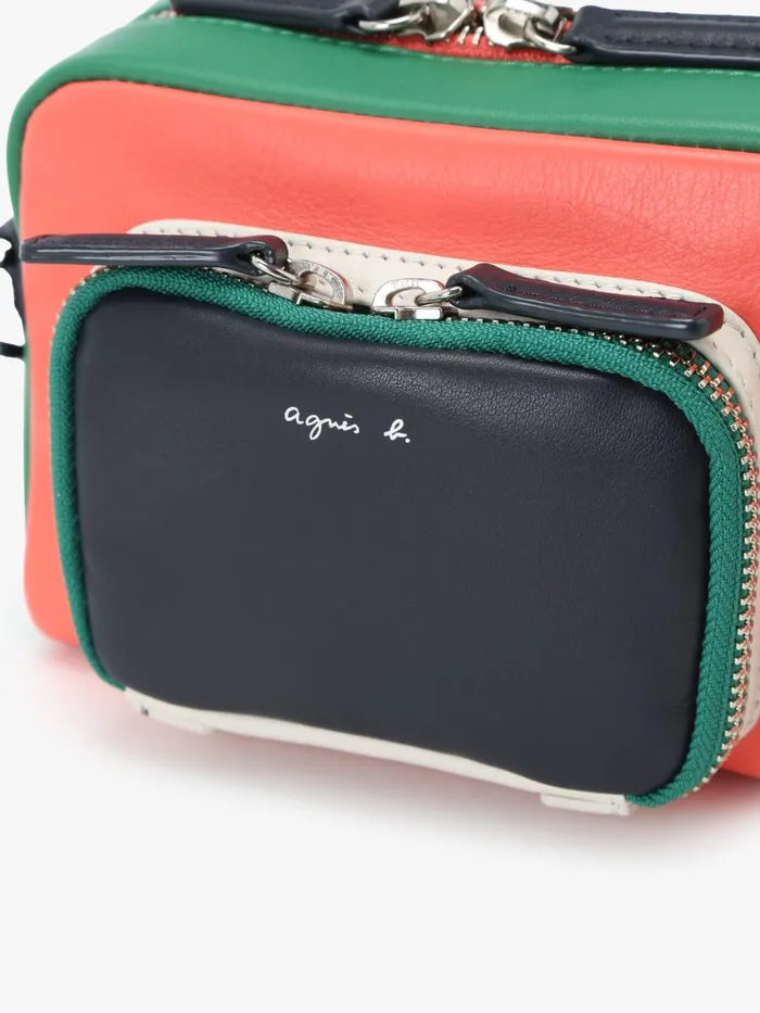 Agns B Bags Women Orange Leather Shoulder Bag