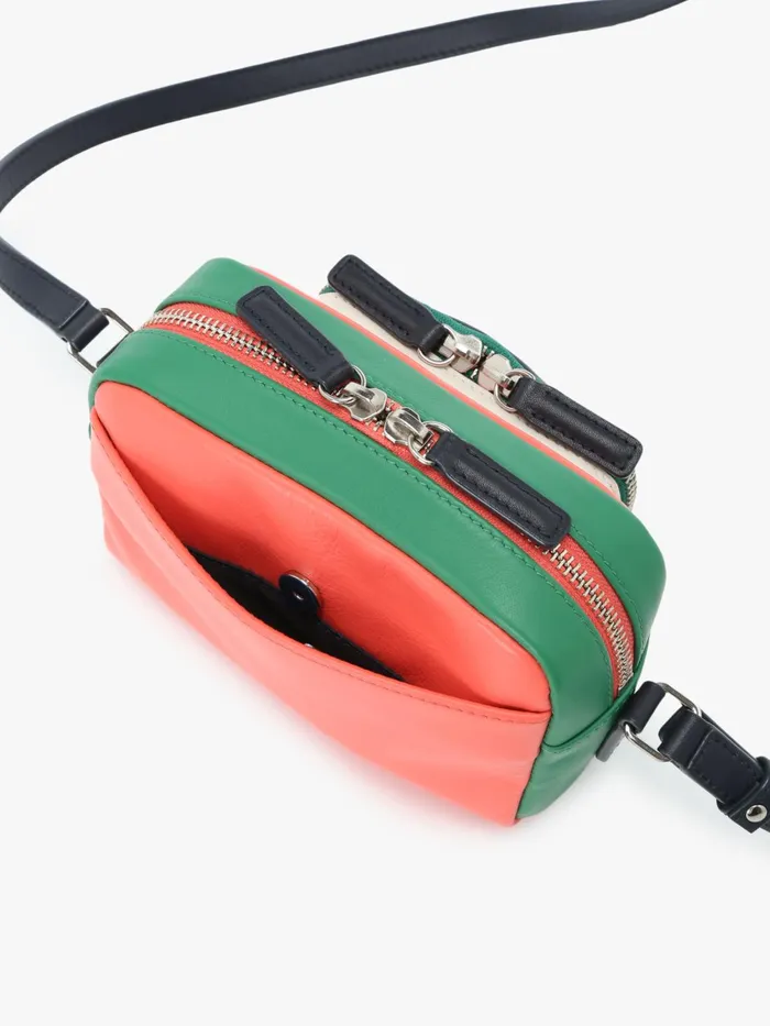 Agns B Bags Women Orange Leather Shoulder Bag