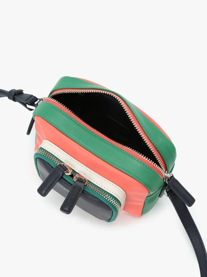 Agns B Bags Women Orange Leather Shoulder Bag