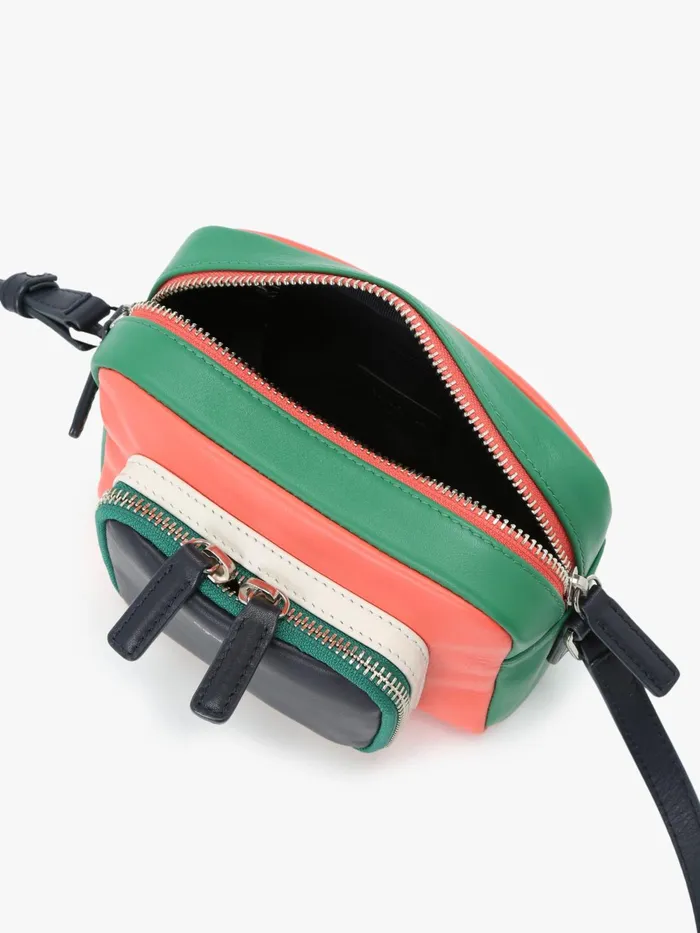 Agns B Bags Women Orange Leather Shoulder Bag