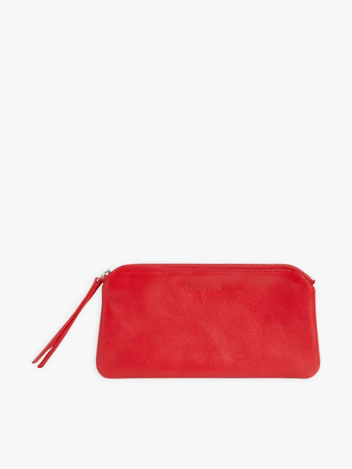 Agns B Bags Women Red Leather Lola Case