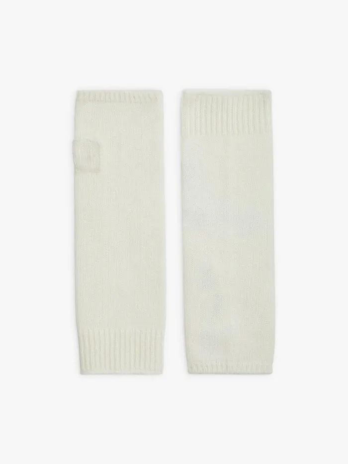 Agns B Beanies and Gloves Women Ecru Cashmere Jersey Dublin Gloves