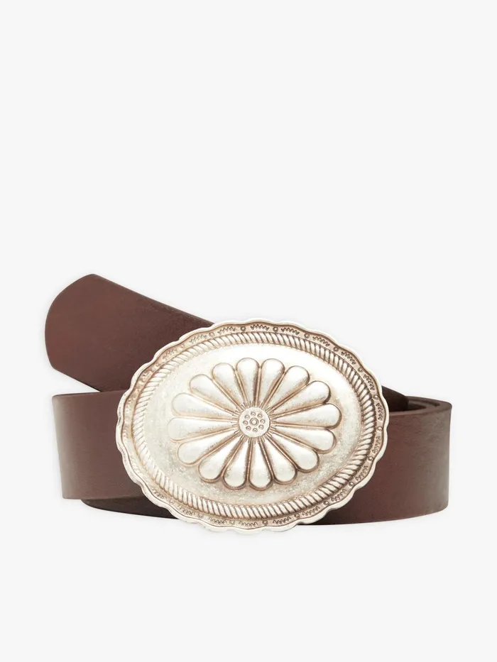 Agns B Belts Women Brown Plonge Lambskin Dakota Belt