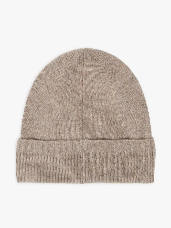 Agns B Caps and Hats WomenMen Beige Nelio Unisex Cashmere Beanie