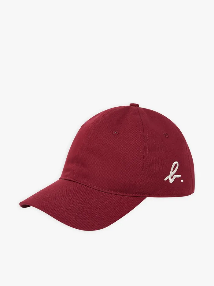 Agns B Caps and Hats WomenMen Red Cap With 034b034 Embroidery