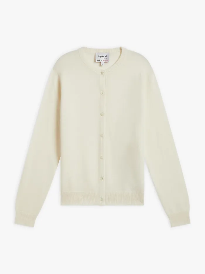 Agns B Cardigans Women Ecru Cashmere Jersey Scilly Cardigan