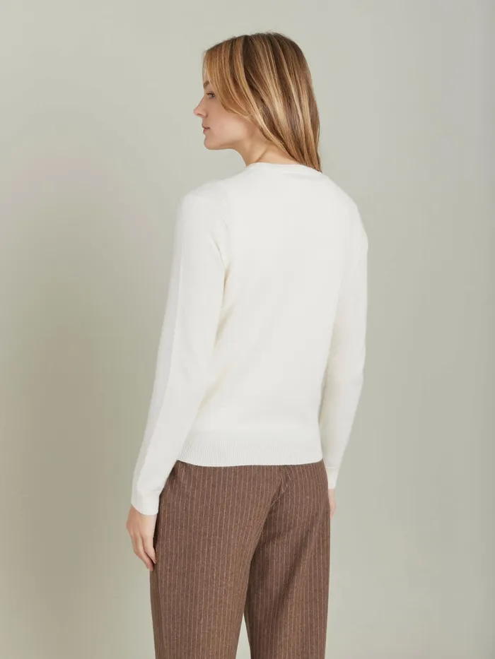 Agns B Cardigans Women Ecru Cashmere Jersey Scilly Cardigan