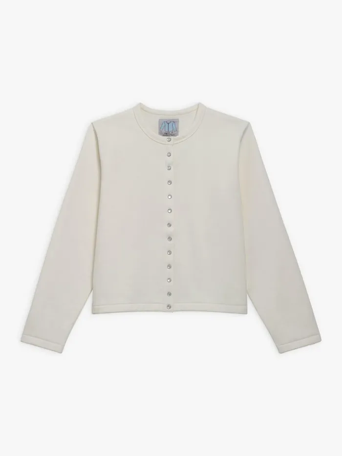 Agns B Cardigans Women Le Classique Fleece Snap Cardigan