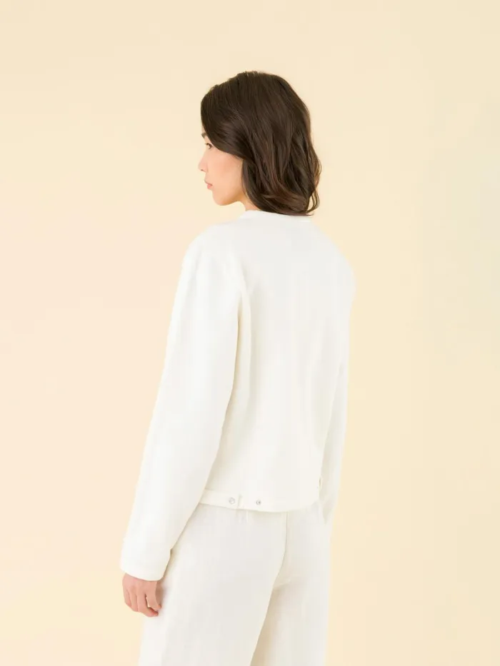 Agns B Cardigans Women Le Classique Fleece Snap Cardigan