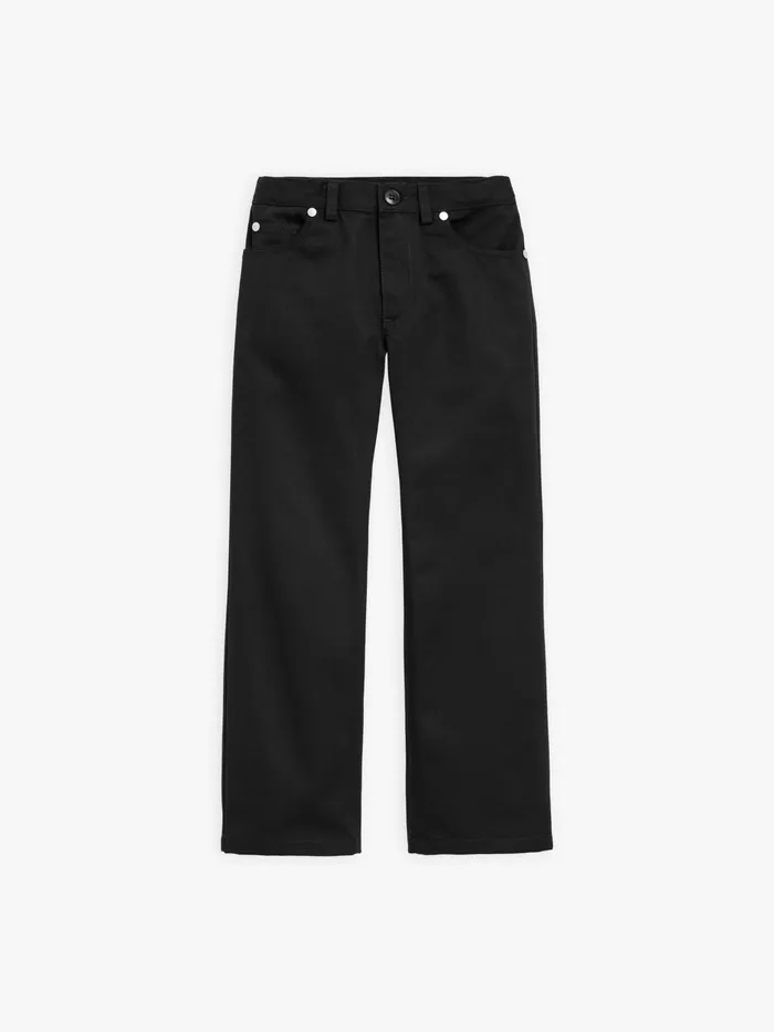 Agns B Clothing Children Black Cotton Gabardine Trousers