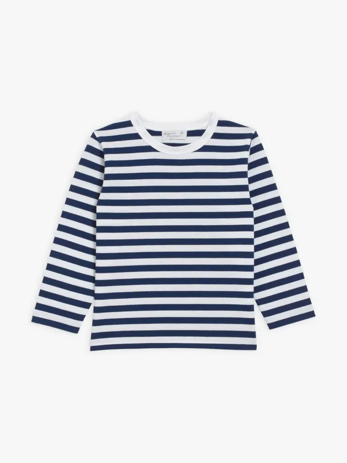 Agns B Clothing Children Coulos Striped Cotton Tshirt