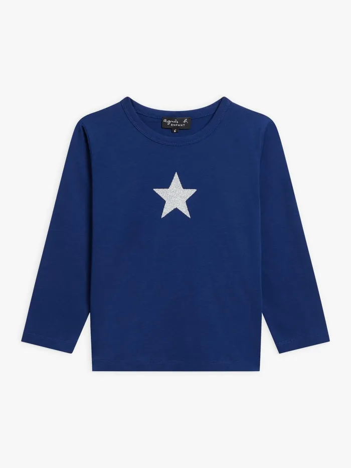 Agns B Clothing Children Tshirt Blue Coulos Star